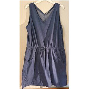 The North Face V-Neck Drawstring Waist Aphrodite Dress Blue Size XL